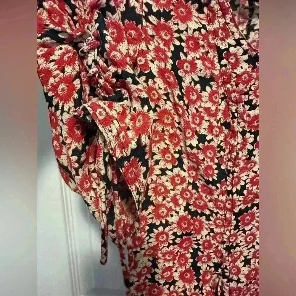 Free People floral fit and flare dress